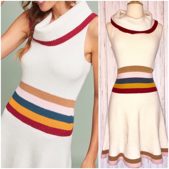 LAST ONE! Anthropologie Maeve Mod Sweater Dress - Picture 4 of 8